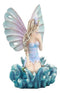 Ebros Ocean Queen Goddess Fairy With Oyster Shell Wings Decorative Statue 10"H