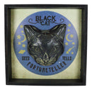 Moons Stars Wicca Black Cat Sees Tells Fortune Teller Wall Decor Picture Frame