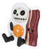 Furry Bones Breakfast Sunny Side Up Egg And Bacon Skeleton Furrybones Figurine