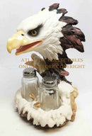 American Bald Eagle And Nest Salt And Pepper Shakers Holder Set Home Decor