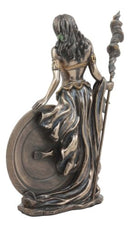 All Mother Goddess Frigga Holding Spear And Shield Statue Norse Asgard Wife Odin