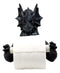 Ebros Gift Mythical Gothic Ancient Serpentine Dragon Toilet Paper Holder Figurine 8.5"H Sculpture