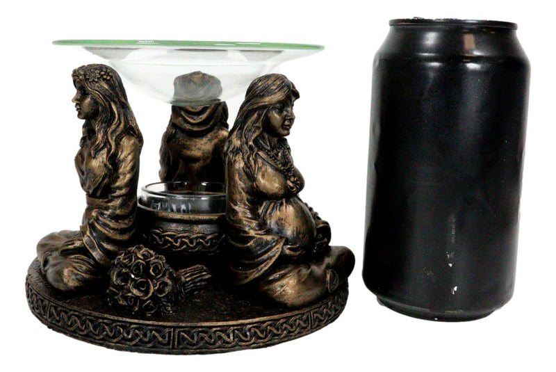 Wicca Triple Goddess Maiden Mother Crone Votive Holder Aroma Oil Warmer Figurine