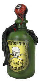 Wicca Paranormal Raven Crow With Eyeball Faux Poison Potion Bottle Prop Decor