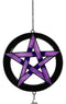 Stained Glass Pentagram Circle Sacred Geometry Metal Wind Chime Suncatcher