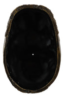 Ebros Day Of The Dead Barocco Floral Scroll Half Skull Planter Decor Bowl Figurine