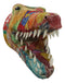 Crocodile Alligator Hand Crafted Paper Mache In Sari Fabric Wall Head Decor
