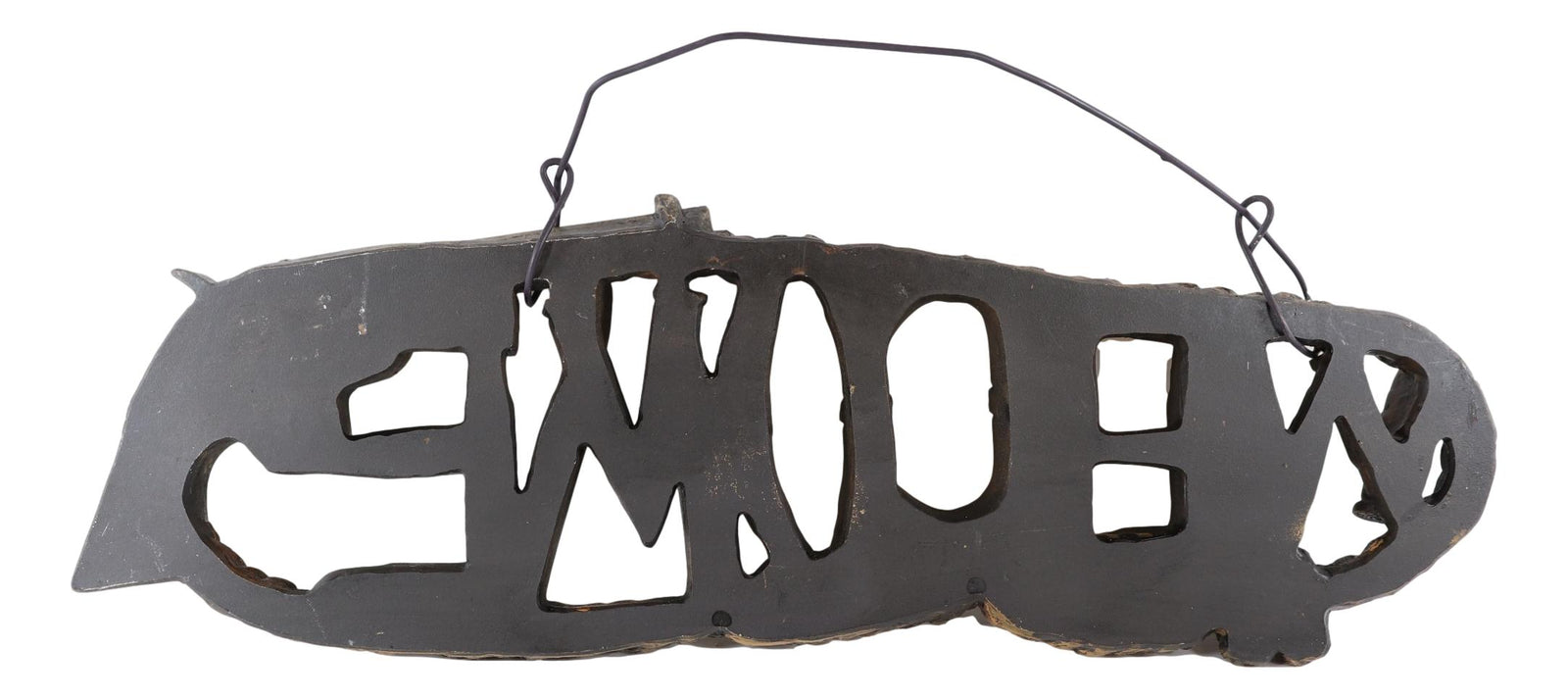Rustic Western Revolver Pistol Ropes and Ammo Shells Welcome Wall Sign ...