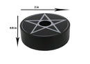 Set Of 4 Occult Wicca Witchcraft Pentagram Star Circle Spell Candle Holders