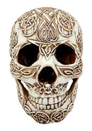 Ebros DOD Celtic Celestial Heavens Tribal Tattoo Skull Figurine 7.5" L