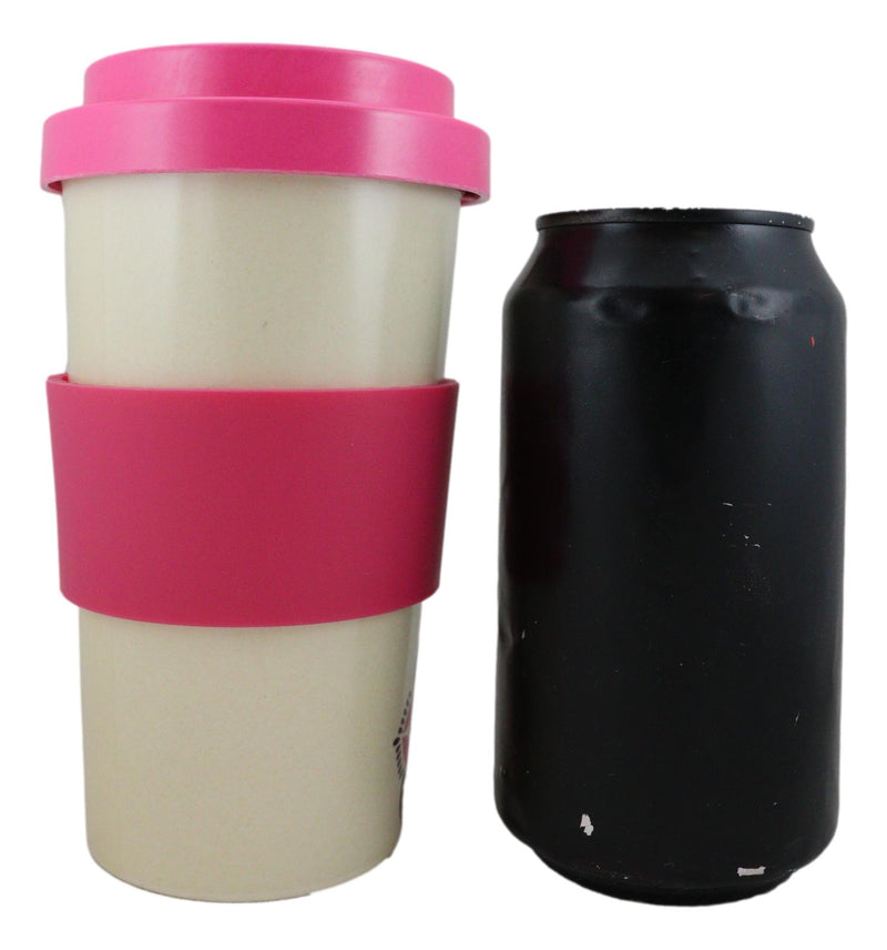 Festival Fuel Mandala Bamboo Fiber Reusable Travel Mug Cup W/ Lid And Sleeve