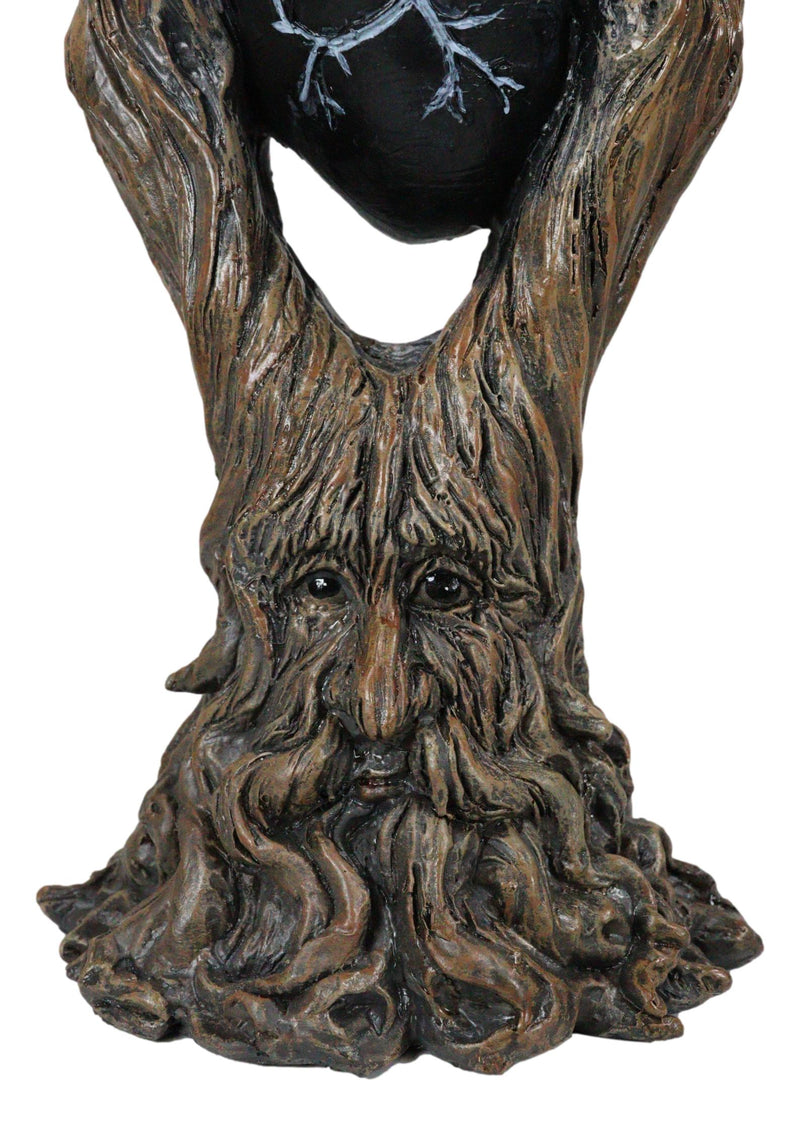 Wicca Spirit God Celtic Greenman Ent Holding Black Human Anatomy Heart Figurine