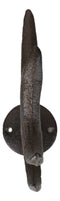 Set Of 3 Cast Iron Western Rustic Stag Deer Crown Antler Wall Coat Keys Hooks