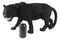Grand Scale Realistic Black Panther Jaguar Leopard Prowling Statue 31"Long