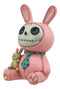 Furrybones Pink Bunny Voodoo Skeleton Money Bank Statue 6"H Furry Bones Bun Bun