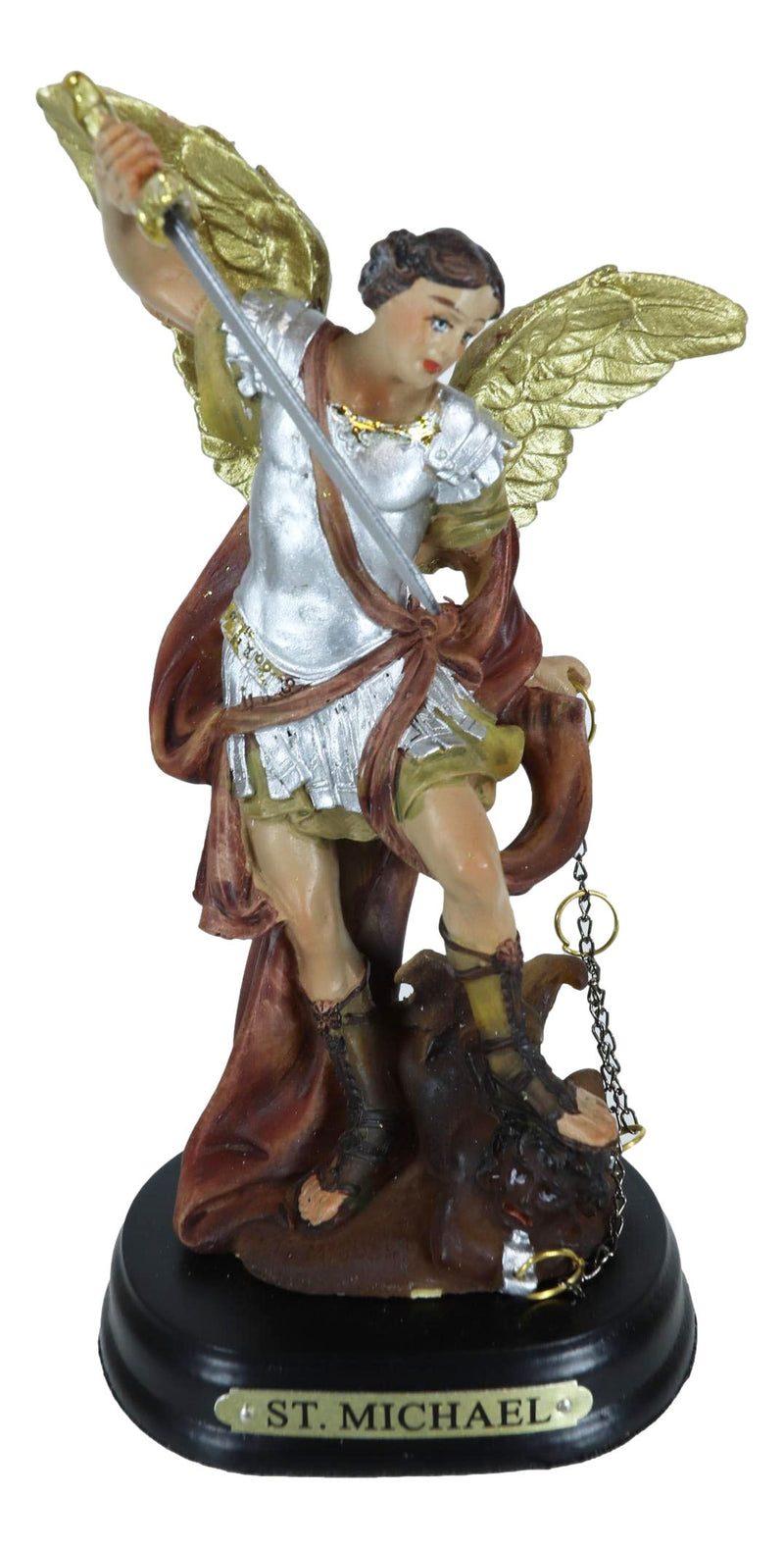 Archangel Michael God's General 5" Inch Holy Religious Figurine Altar Sculpture