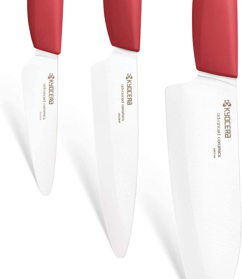 Kyocera FK-3PC WHRD 3Piece Advanced ceramic Revolution Series Knife Set