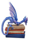 Amy Brown Fantasy Midnight Blue Book Dragon Of Bibliography Figurine Magic Decor