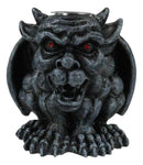 Crouching Gothic Horned Devil Chimera Gargoyle Backflow Incense Cone Burner