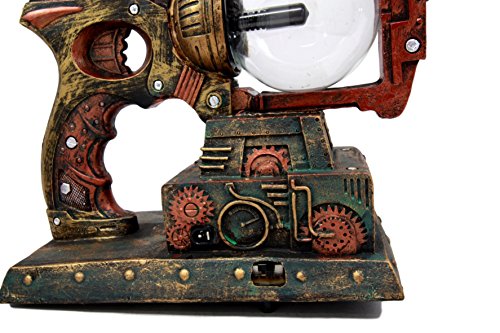 Ebros Steampunk Electric Laser Static Storm Ball Ionizer Gun Accent Lamp 12" L