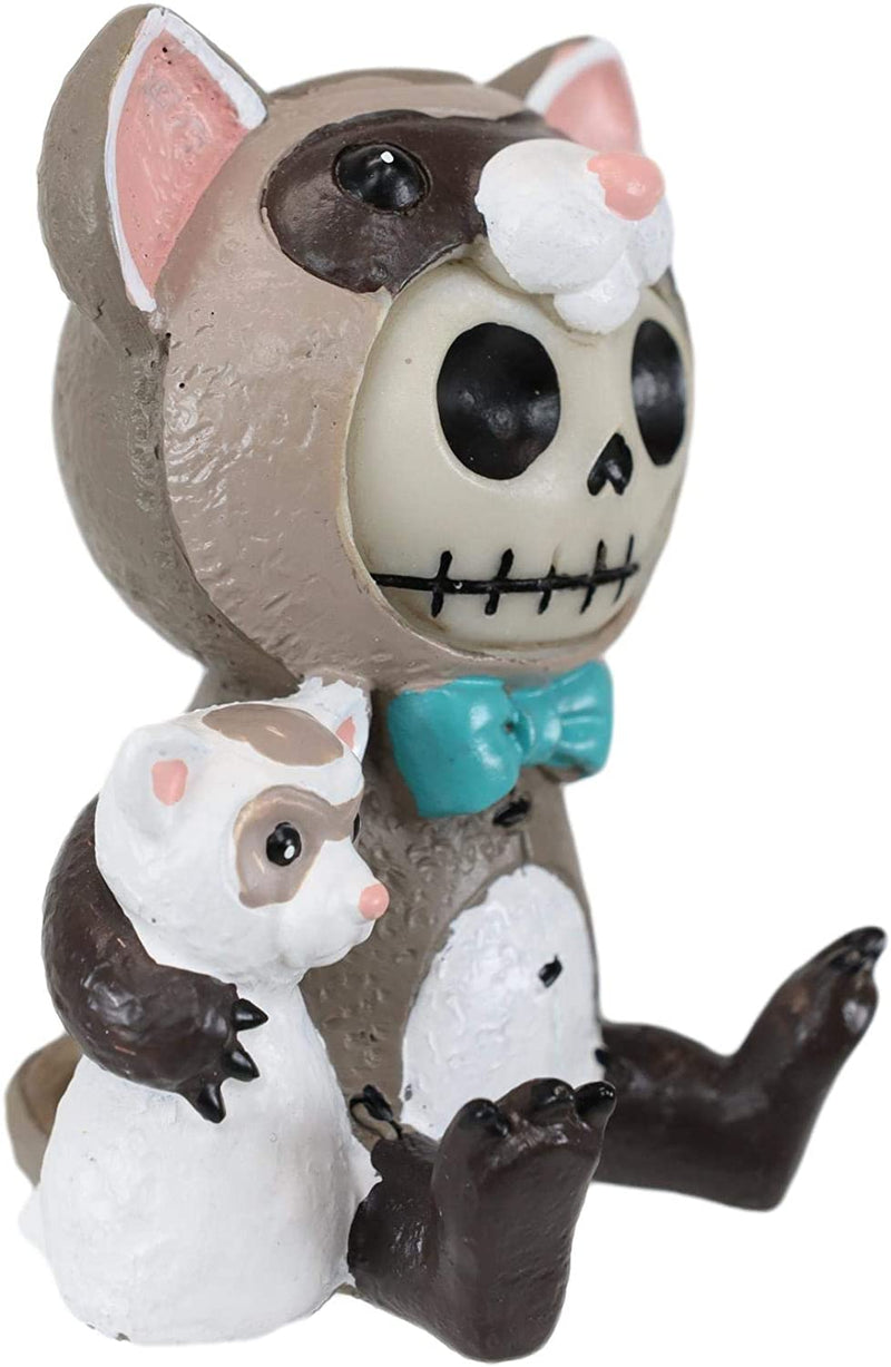 Ebros Furrybones Ferris Figurine in Ferret Costume 3 Inch Tall Collectible