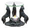 Ebros Moonlight Three Howling Wolves Oil Warmer Or Wax Tart Burner Diffuser