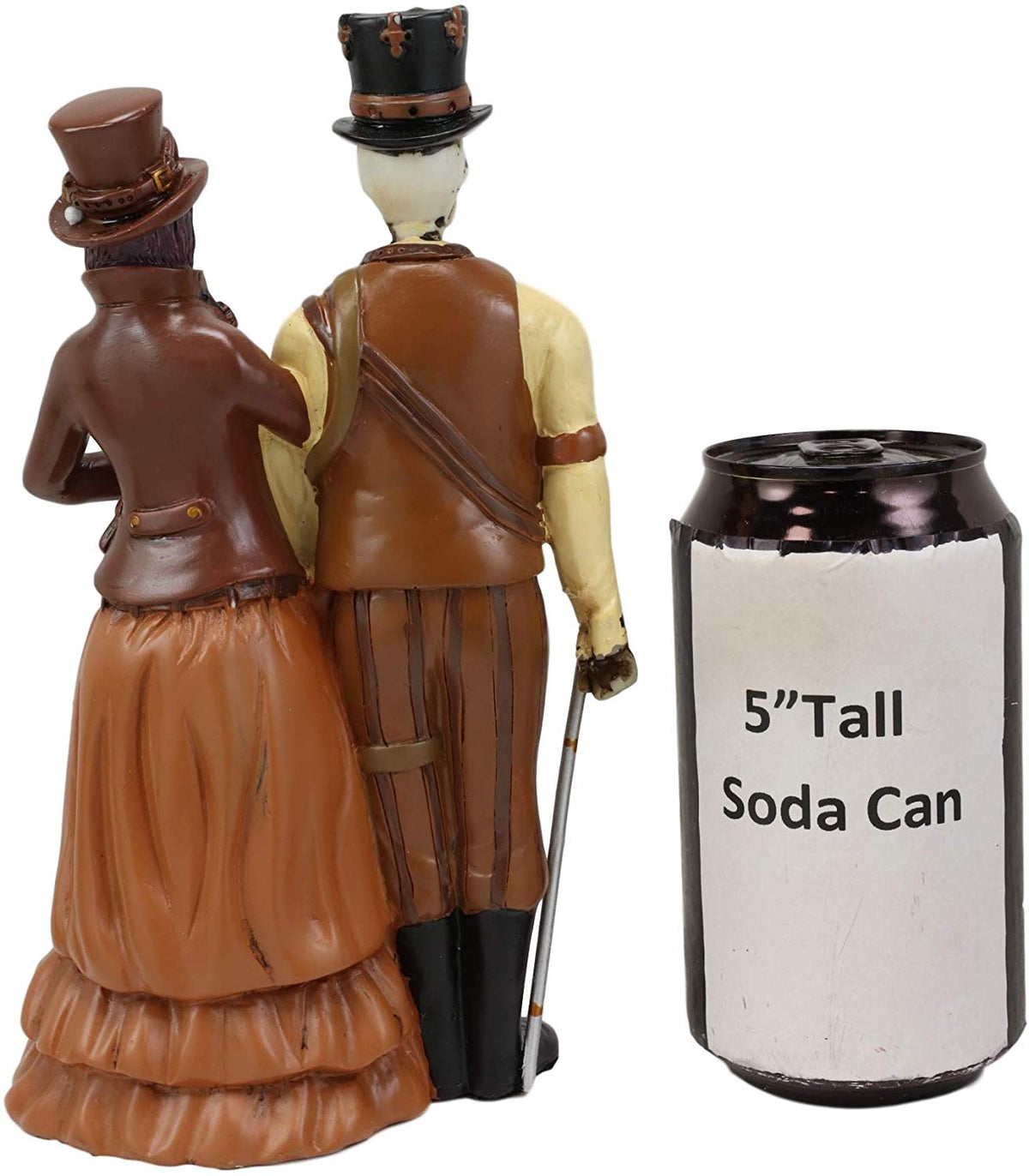 Ebros Day of The Dead DOD Steampunk Skeleton Lady and Gentleman Couple Figurine - Ebros Gift