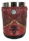 Rustic Western Cowgirl Boot W/ Lone Star Floral Faux Tooled Leather Coffee Mug