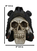 Ebros Warrior Big Bear Headdress Skull Statue Gothic Figurine 5.5" Height