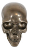Pirate Tomb Treasure Bronze Cranium Skull Figurine Electroplated Resin Sculpture