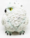 Arctic Ghostlike White Snow Owl Chick Cute Figurine Mini Collectible Sculpture