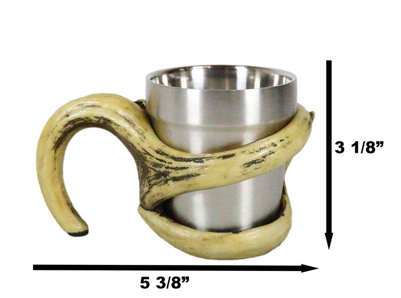 Rustic Western Forest Stag Buck Deer Antlers Artwork Standard Coffee Mug 8oz