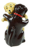 Ebros Colorful Ceramic Labradors Dog Couple Hugging Dancing Salt Pepper Shakers Set