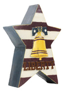 Ebros Pack of 2 USA Bald Eagle And Liberty Bell Proud American Stars Desktop Plaque