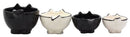 Ebros Gift Ceramic Feline Hiding Kitten Cats Measuring Cups Set of 4 Baking & Cooking Kitchen Essentials Figurines