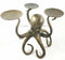 Uncharted Waters Ocean Giant Kraken Octopus Trio Candleholder Aluminum Figurine