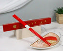 Ebros Classy Crane Bird Lacquered Chopstick Set With Travel Storage Case Chopsticks