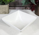 Ebros Pack Of 6 Kitchen And Dining Modern Contemporary Design Porcelain Square Bowls 18 Ounces 5.25"Dia Restaurant Supply Grade Dishwasher And Microwave Safe Perfect For Appetizers Dipping Sauces Soup