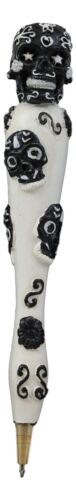 Set Of 3 Black White Dias De Los Muertos Day Of The Dead Sugar Skull Pen Pens