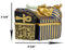 Egyptian King Pharaoh Tutankhamun Hieroglyphic Golden Decorative Jewelry Box