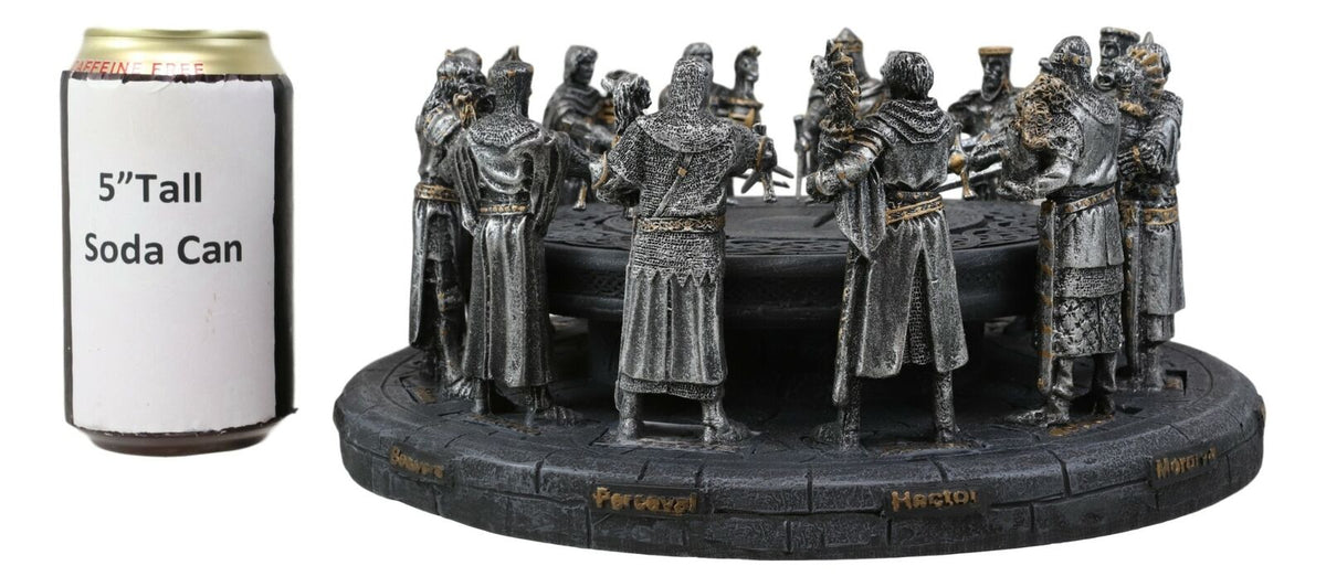 Ebros King Arthur and The Knights of The Round Table Decorative Statue 11" Wide - Ebros Gift