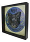 Moons Stars Wicca Black Cat Sees Tells Fortune Teller Wall Decor Picture Frame