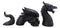 Swimming Castle Moat Dragon Lawn Garden Centerpiece Statue 3 Piece 21"L Total