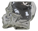 Ebros Skeleton Skull Glass Bowl Drink Stationery Office Holder Figurine Collectible