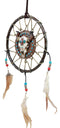 Ebros Native American Animal Spirit Buffalo Skull Dreamcatcher Wall Decor 6.5"Di