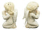 Ebros Nostalgic Praying Boy And Girl Angels Magnetic Ceramic Salt Pepper Shakers Set