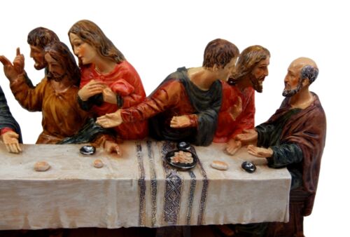 Ebros Da Vinci The Last Supper Of Jesus and Disciples Holy Communion Figurine 12.25"L