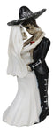 Love Never Dies Wedding Bride & Groom Mariachi Skeleton Couple Dancing Figurine