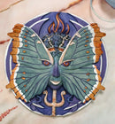 Ebros Butterfly Metamorphosis Psyche Spirit Goddess Decor Wall Plaque 5.25" Diameter Wiccan Wicca Art Decorative Sculpture by Oberon Zell