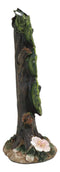 Fairy Garden Miniature Fairies Live Here Flowering Tree Leaves Sign Sculpture